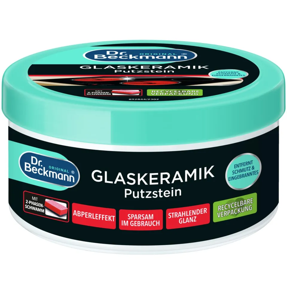 dr-beckmann-glaskeramik-putzstein-250-g-mit-spezialschwamm-reiniger-politur-f-r- image 1