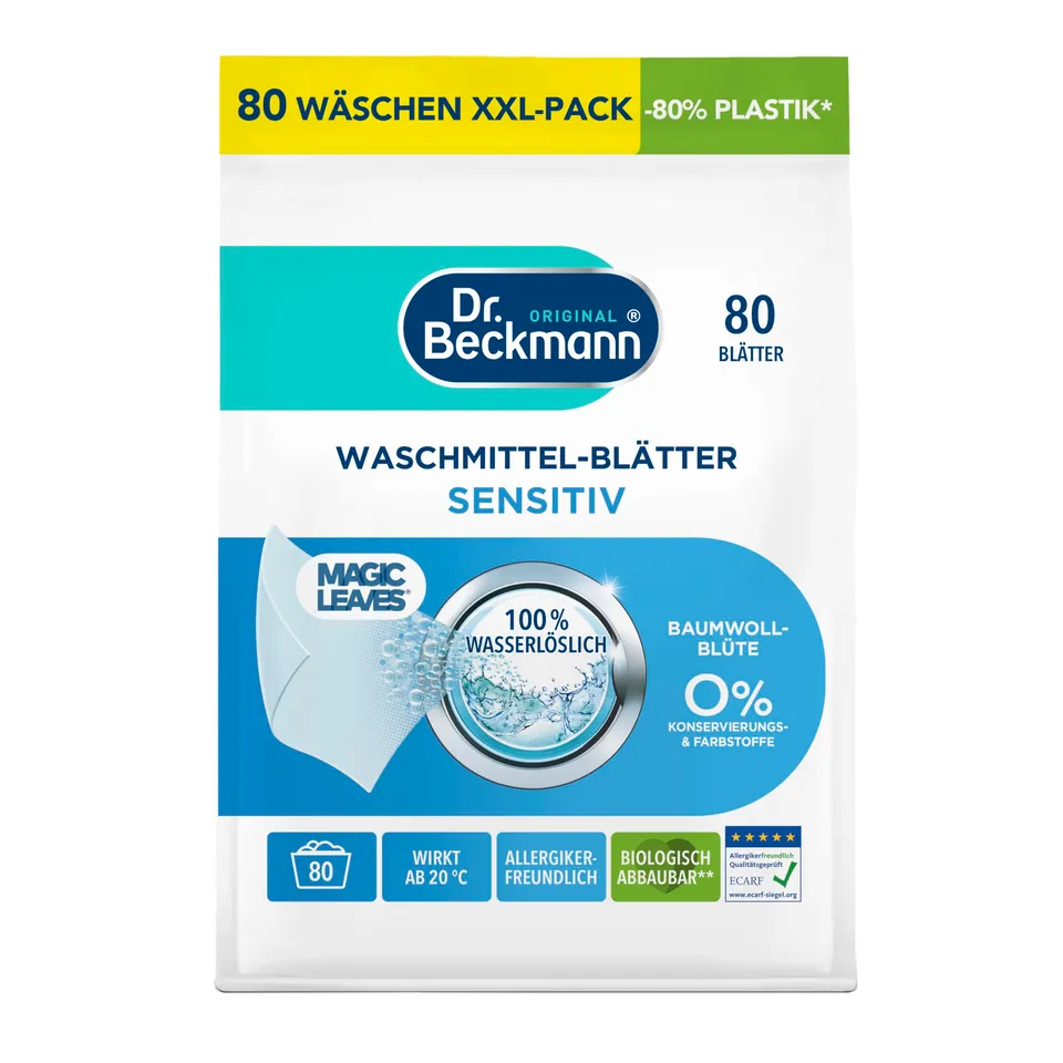 dr-beckmann-magic-leaves-waschmittel-bl-tter-sensitiv-80-bl-tter-vordosierte-was image 1