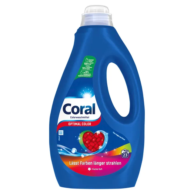 coral-optimal-color-fl-ssigwaschmittel-colorwaschmittel-23-wl-mit-farbpflege-enz image 1
