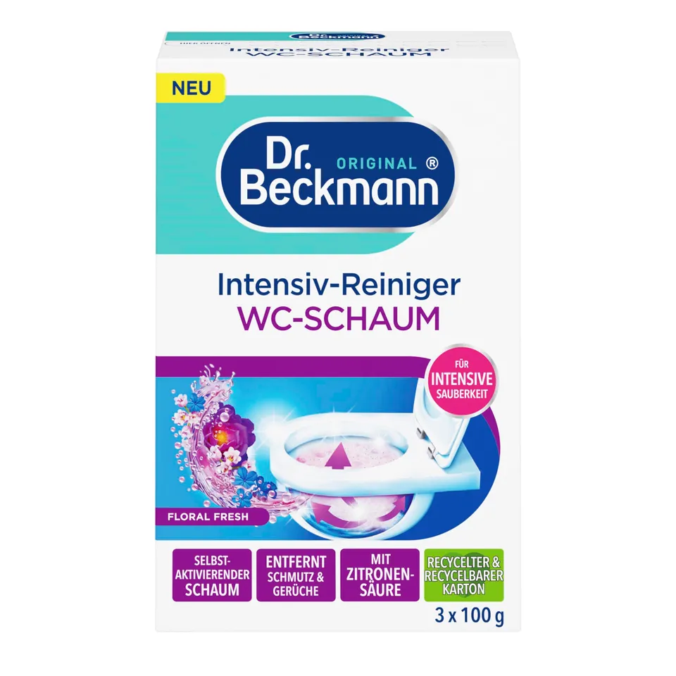 dr-beckmann-intensiv-reiniger-wc-schaum-floral-fresh-3-x-100-g-portionsbeutel-mi image 1