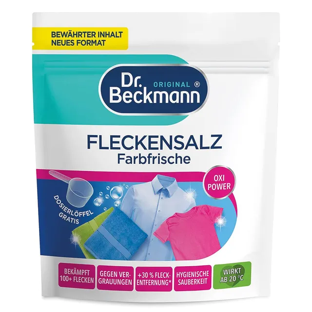 dr-beckmann-fleckensalz-farbfrische-fleckenentferner-400-g-gegen-ber-100-flecken image 1