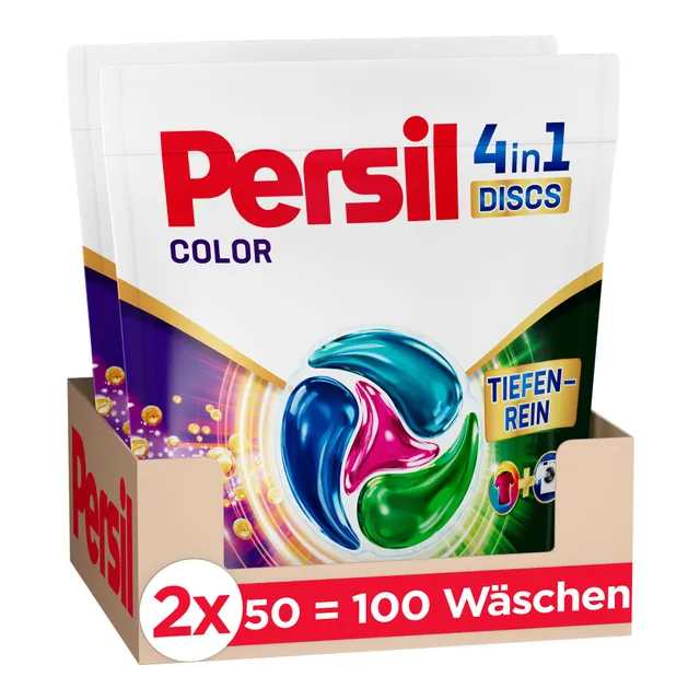 persil-color-4in1-discs-100-waschladungen-colorwaschmittel-discs-mit-tiefenrein- image 1