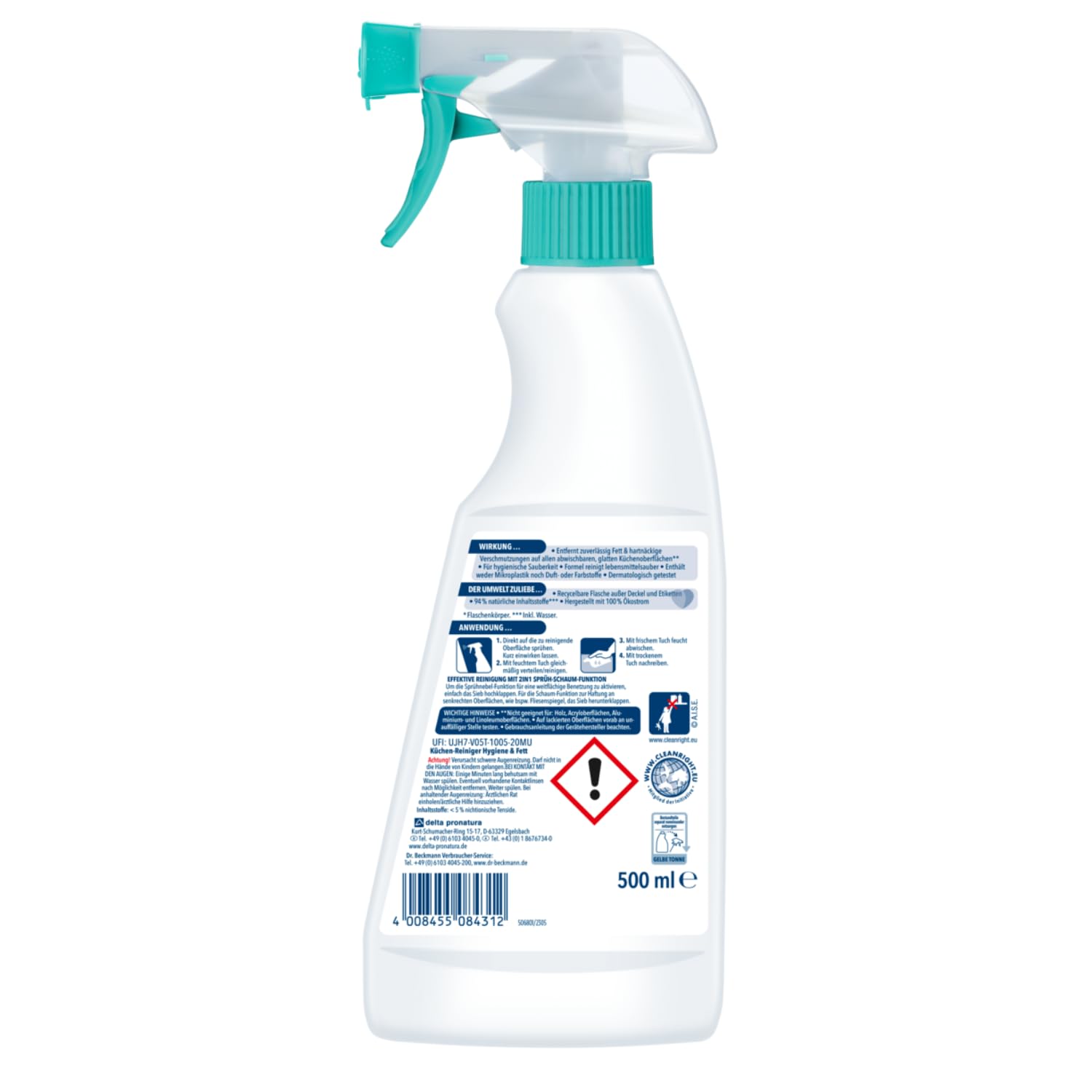 dr-beckmann-k-chenreiniger-hygiene-fett-500-ml-2-in-1-spr-hfunktion-gegen-fett-u image 2
