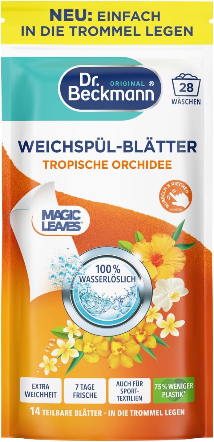 dr-beckmann-weichsp-l-bl-tter-tropical-orchidee-14-st-ck-vordosierte-weichsp-ler image 1