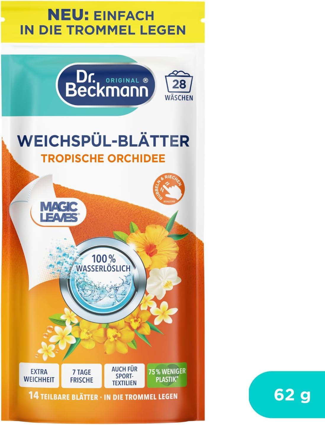 dr-beckmann-weichsp-l-bl-tter-tropical-orchidee-14-st-ck-vordosierte-weichsp-ler image 4