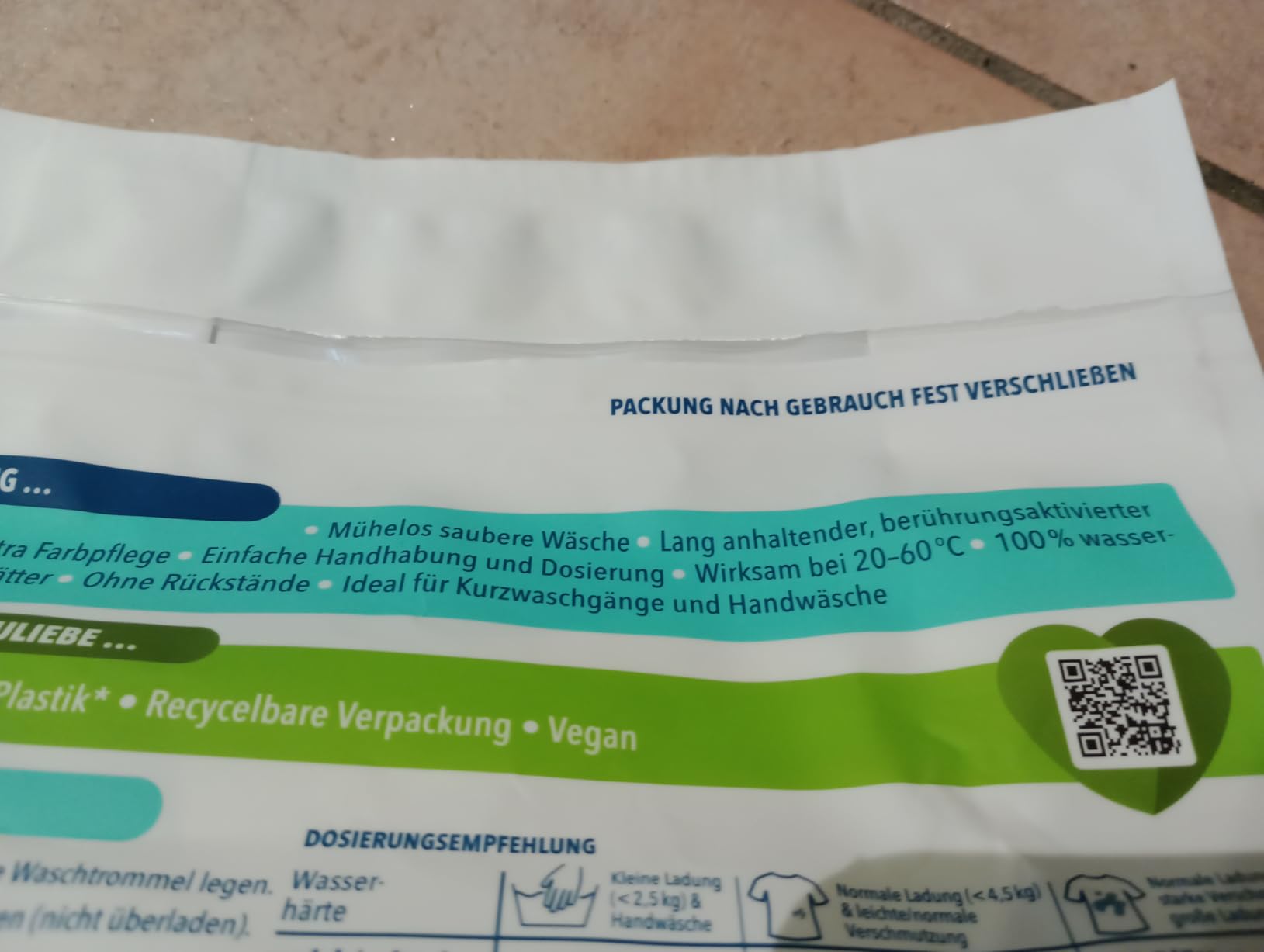 Farben bleiben leuchtend