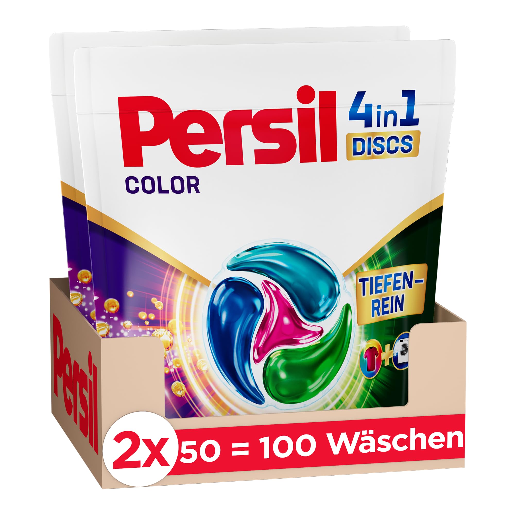 persil-color-4in1-discs-100-waschladungen-colorwaschmittel-discs-mit-tiefenrein- image 1