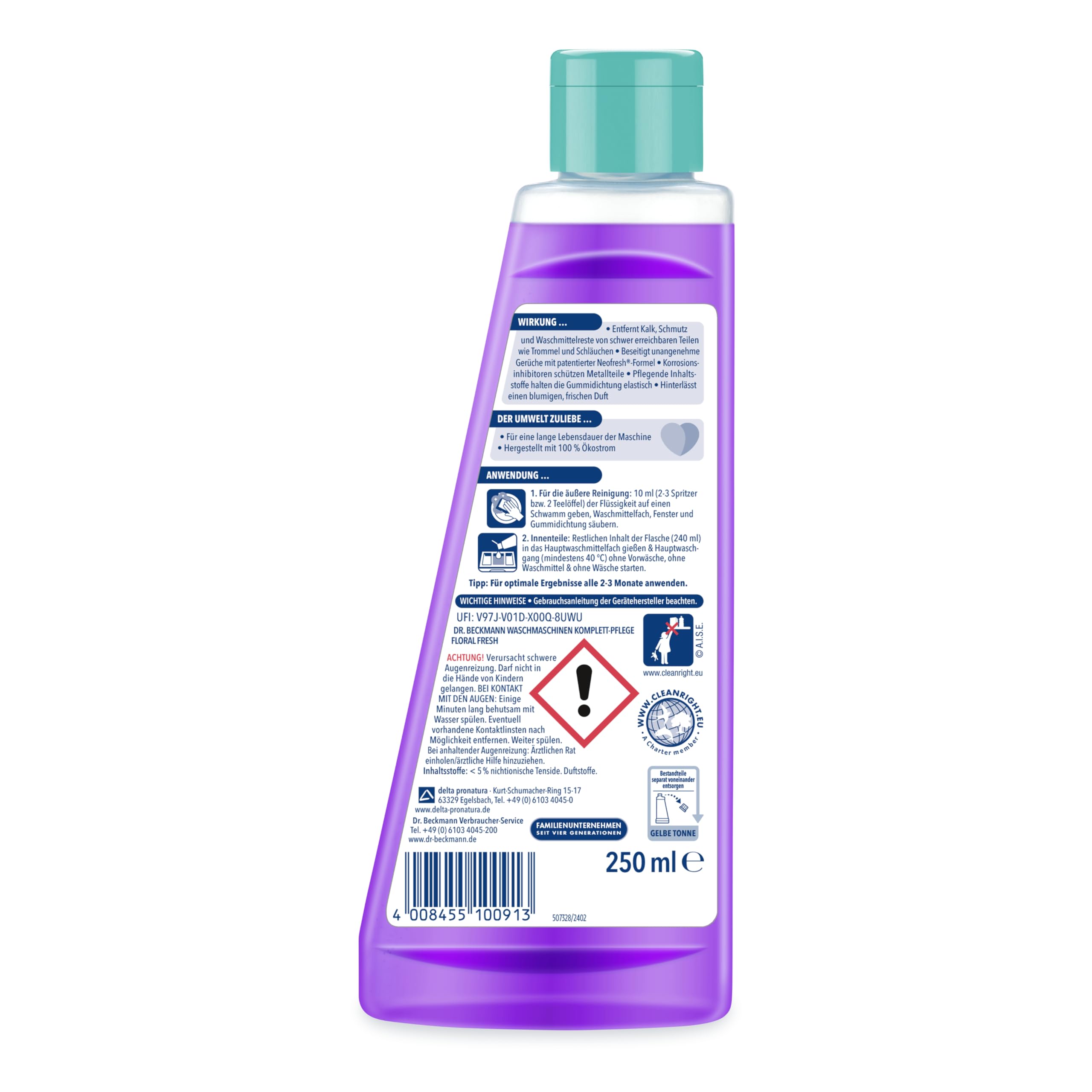 dr-beckmann-waschmaschinen-komplett-pflege-floral-fresh-250-ml-maschinenreiniger image 2