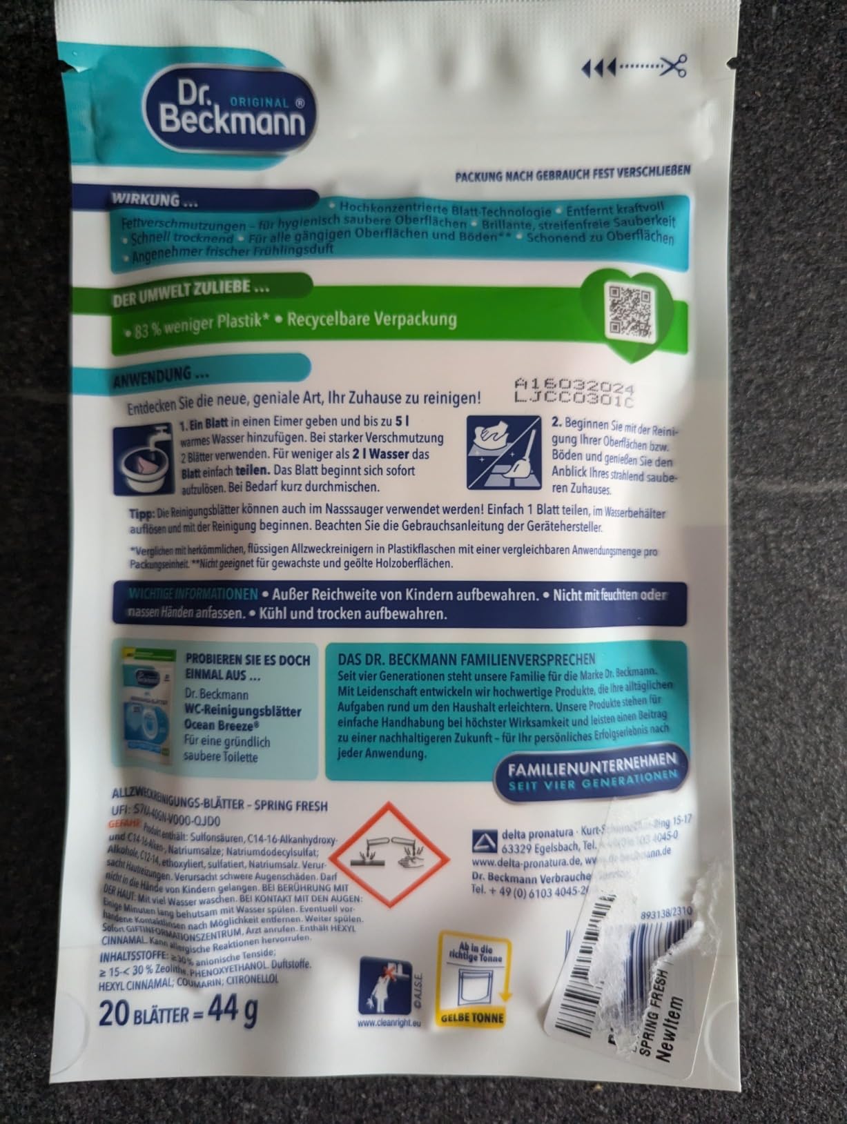 Gut für die tägliche Reinigung