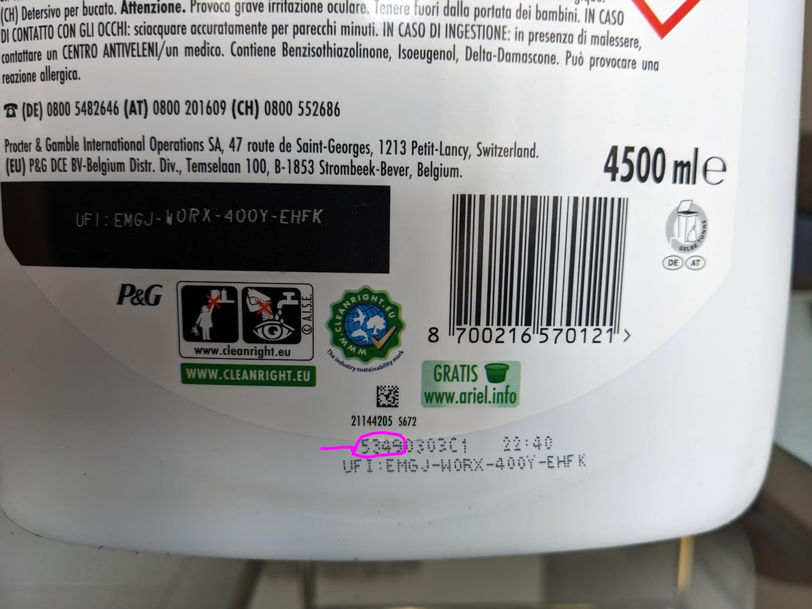 Flasche war bei Ankunft undicht