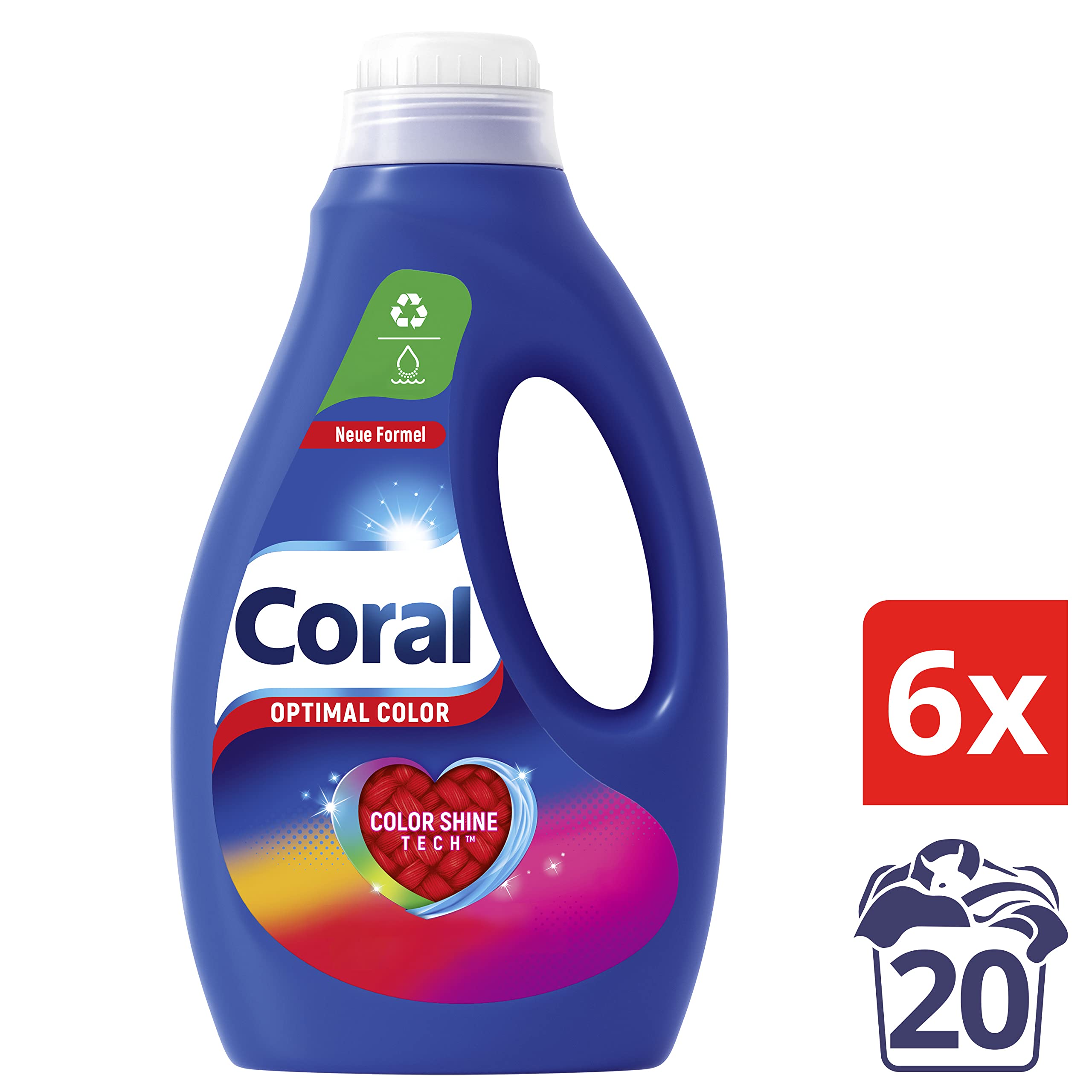 coral-optimal-color-fl-ssigwaschmittel-6-x-1-l-sparpack-6-x-20-wl-120-waschladun image 3