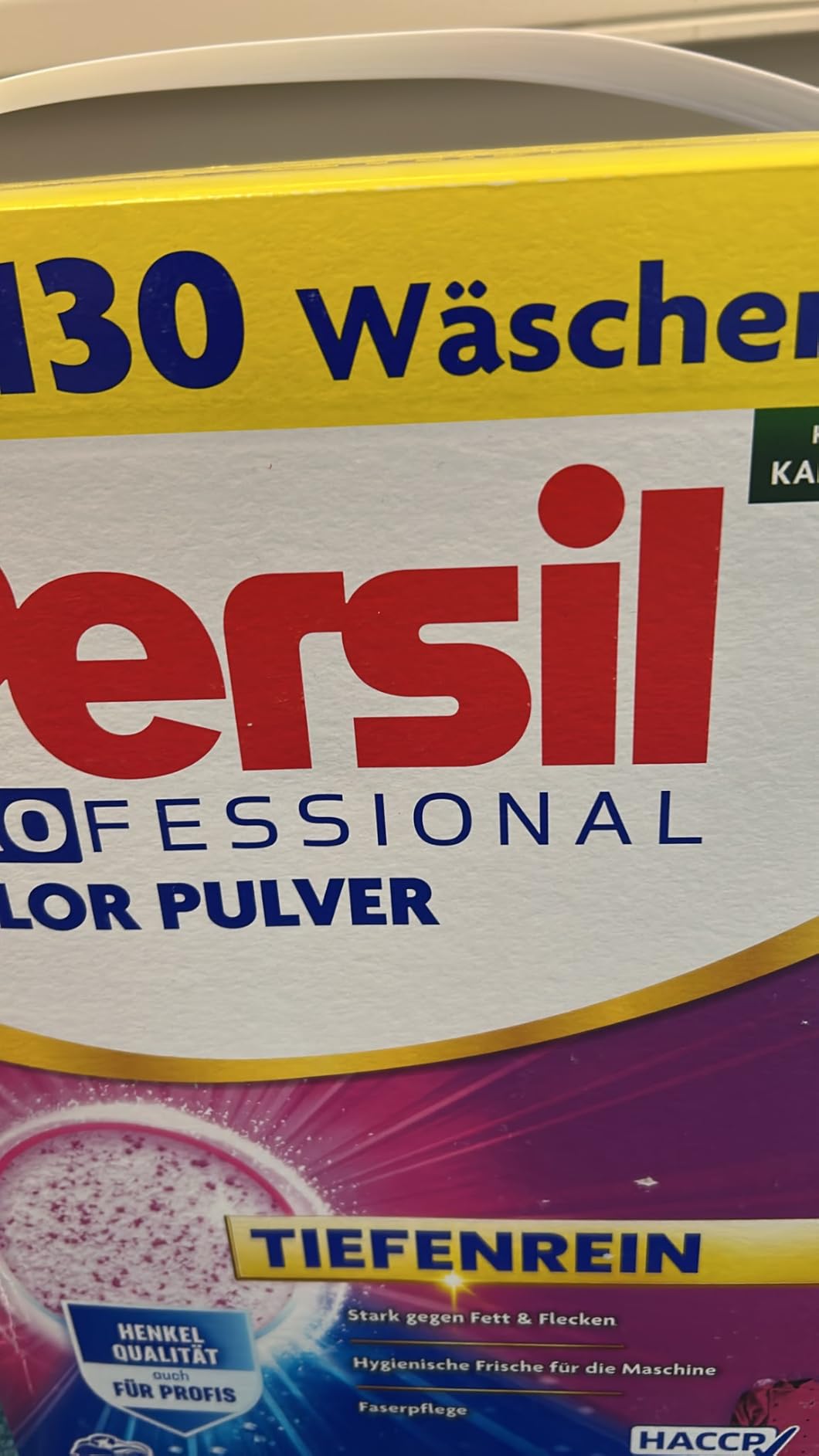 Gutes Waschmittel mit kleinem Makel