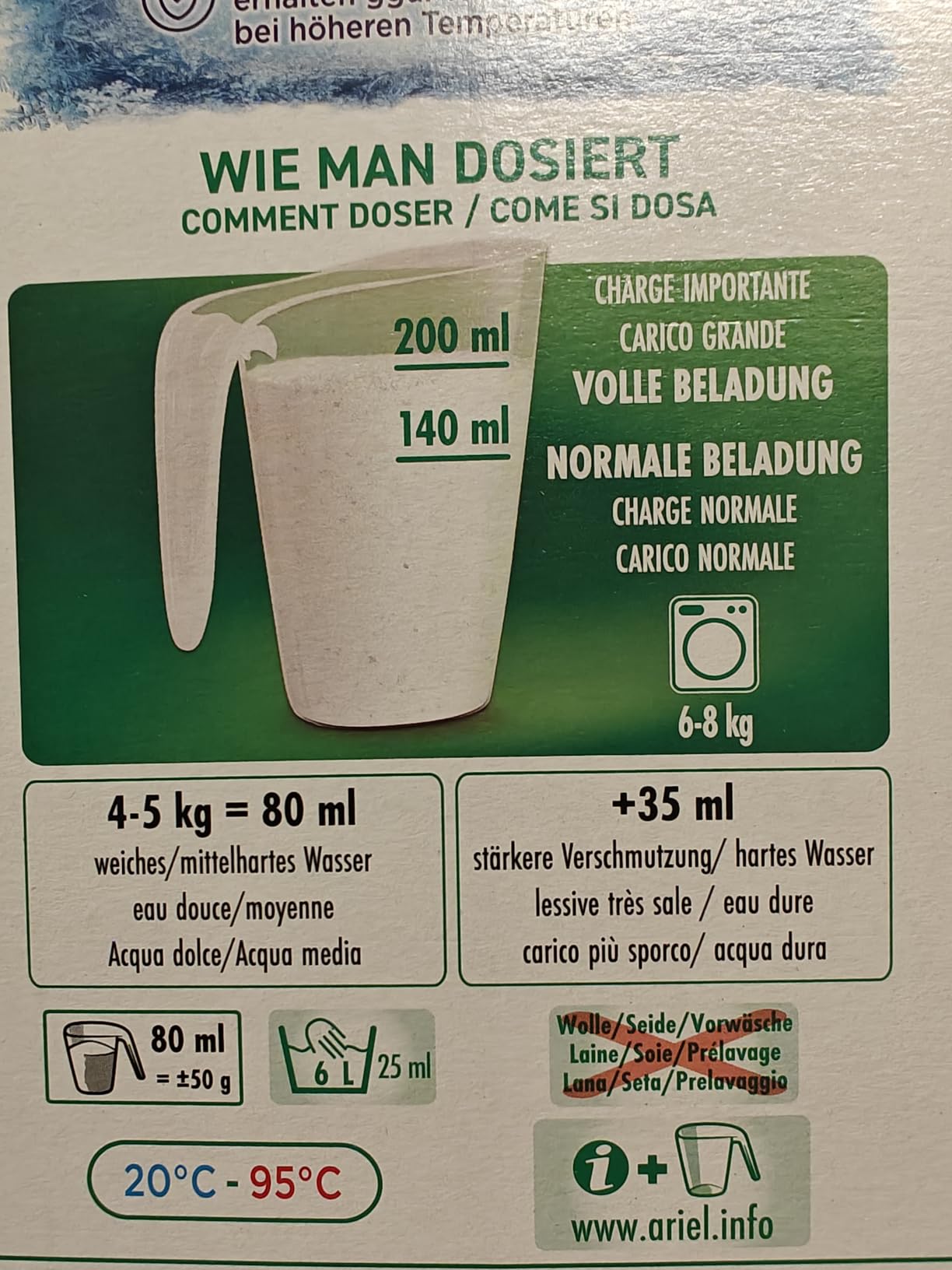 Für mein Wasser zu schwach