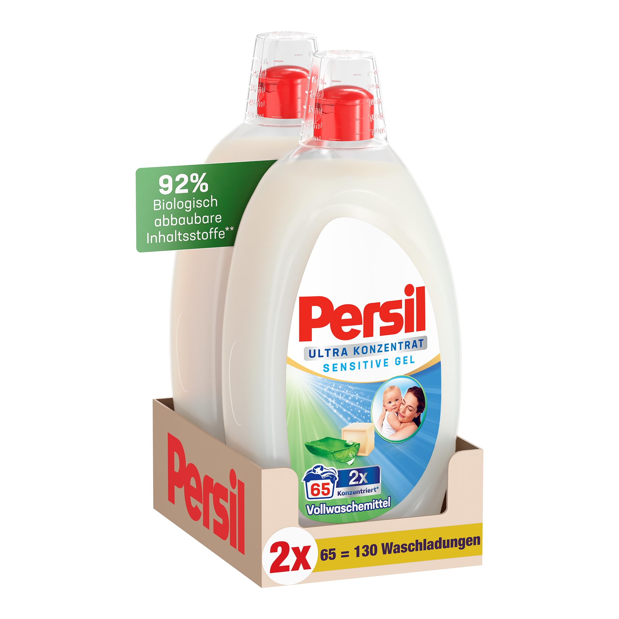 persil-ultra-konzentrat-sensitive-gel-130-waschladungen-2-x-1-3-l-flaschen-hypoa image 1