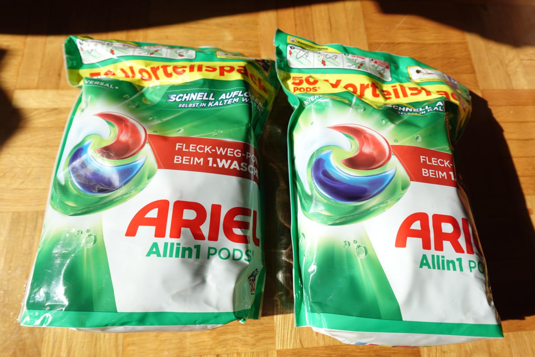 Kapseln haben sich in der Packung verklebt