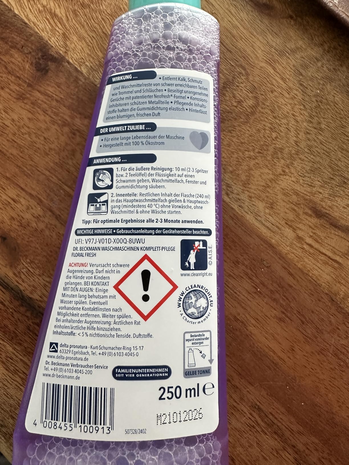 Gestank komplett weg
