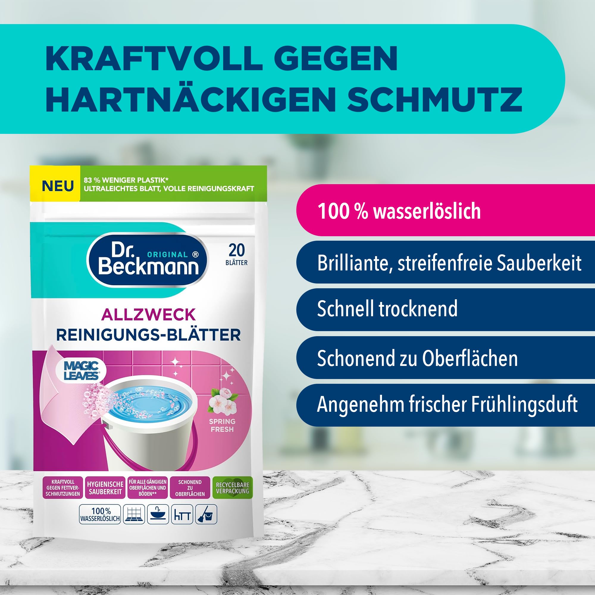 dr-beckmann-allzweck-reinigungs-bl-tter-spring-fresh-20-stk-vordosierte-wasserl- image 3