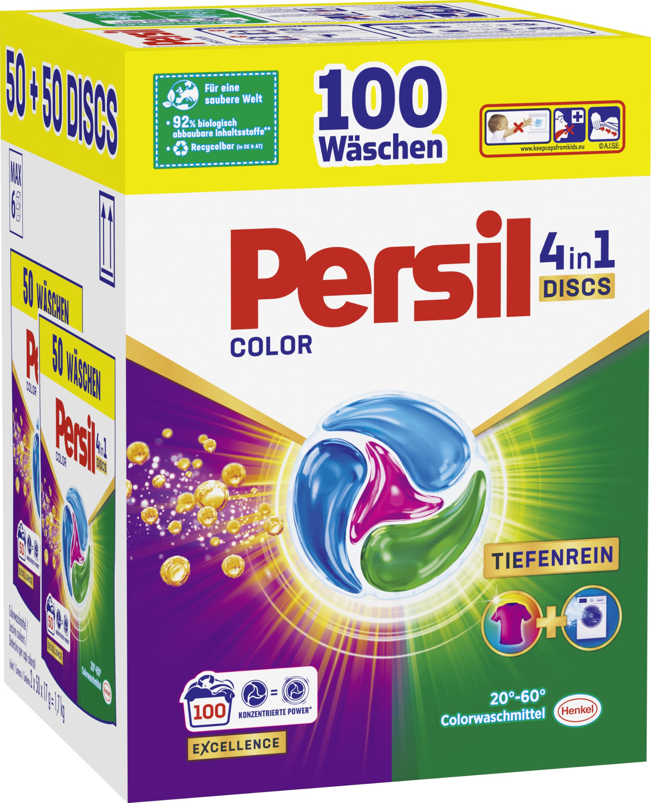 persil-color-4in1-discs-100-waschladungen-colorwaschmittel-discs-mit-tiefenrein- image 2