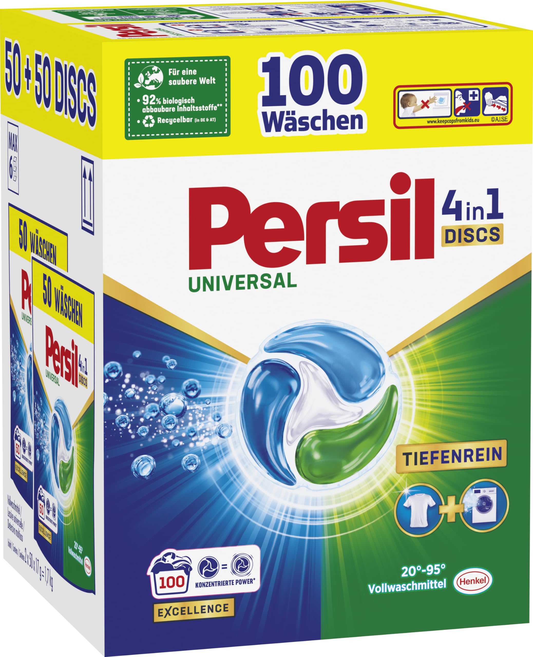 persil-universal-4in1-discs-100-waschladungen-vollwaschmittel-discs-mit-tiefenre image 2