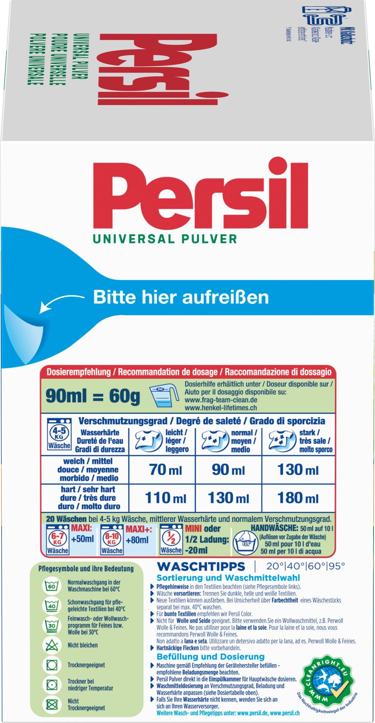 persil-universal-pulver-tiefenrein-1-26-kg-20-waschladungen-vollwaschmittelpulve image 2