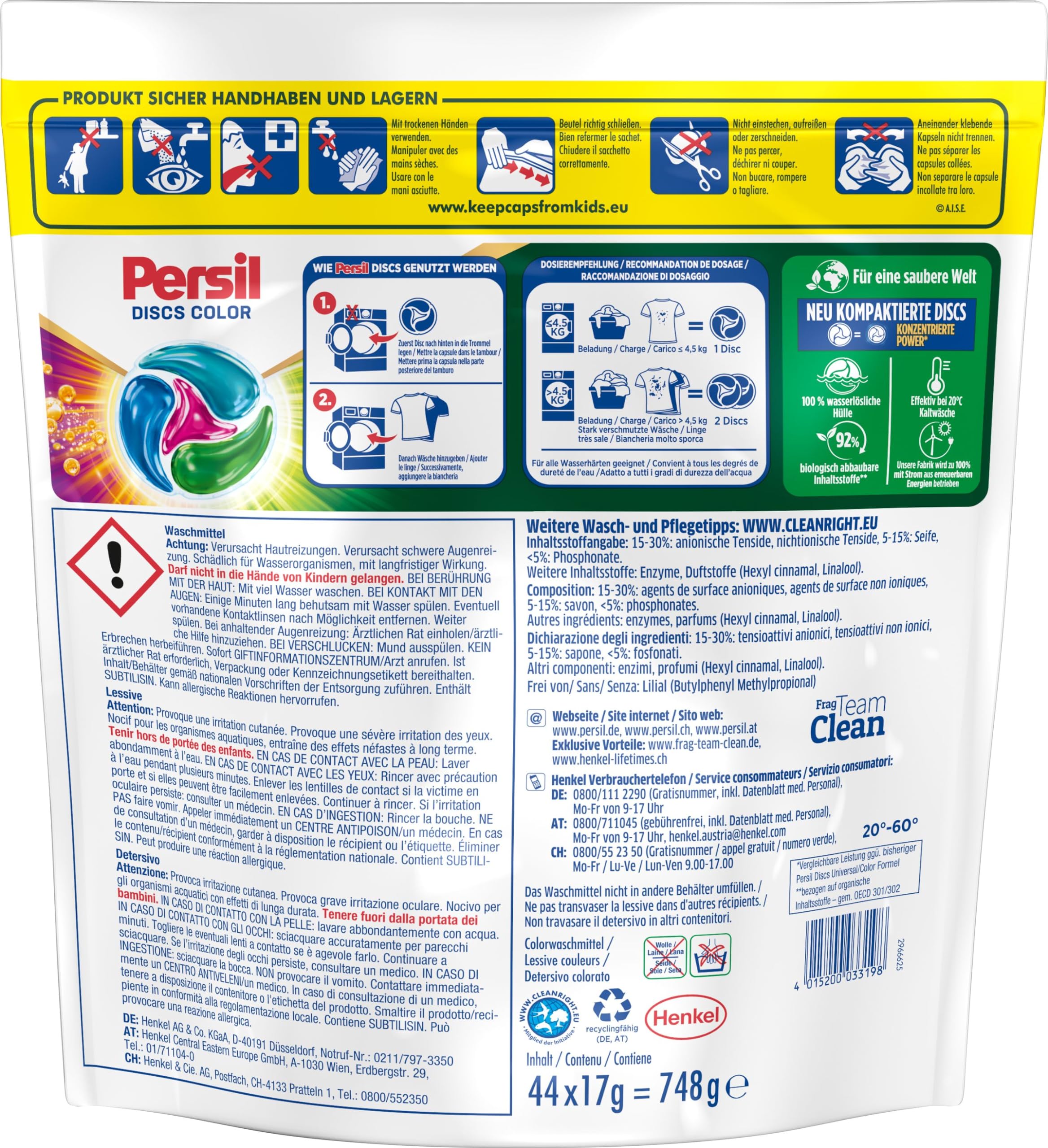 persil-4in1-color-discs-44-waschladungen-waschmittel-discs-mit-tiefenrein-techno image 2